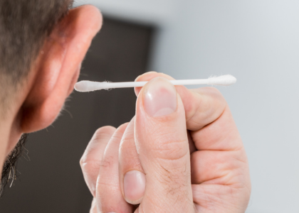 Cotton bud for ear wax removal