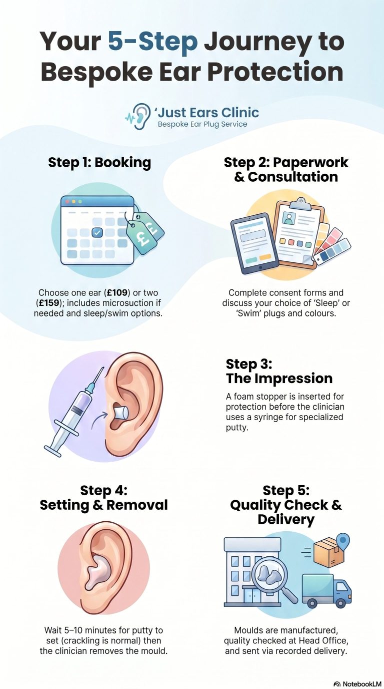 Bespoke ear plug journey